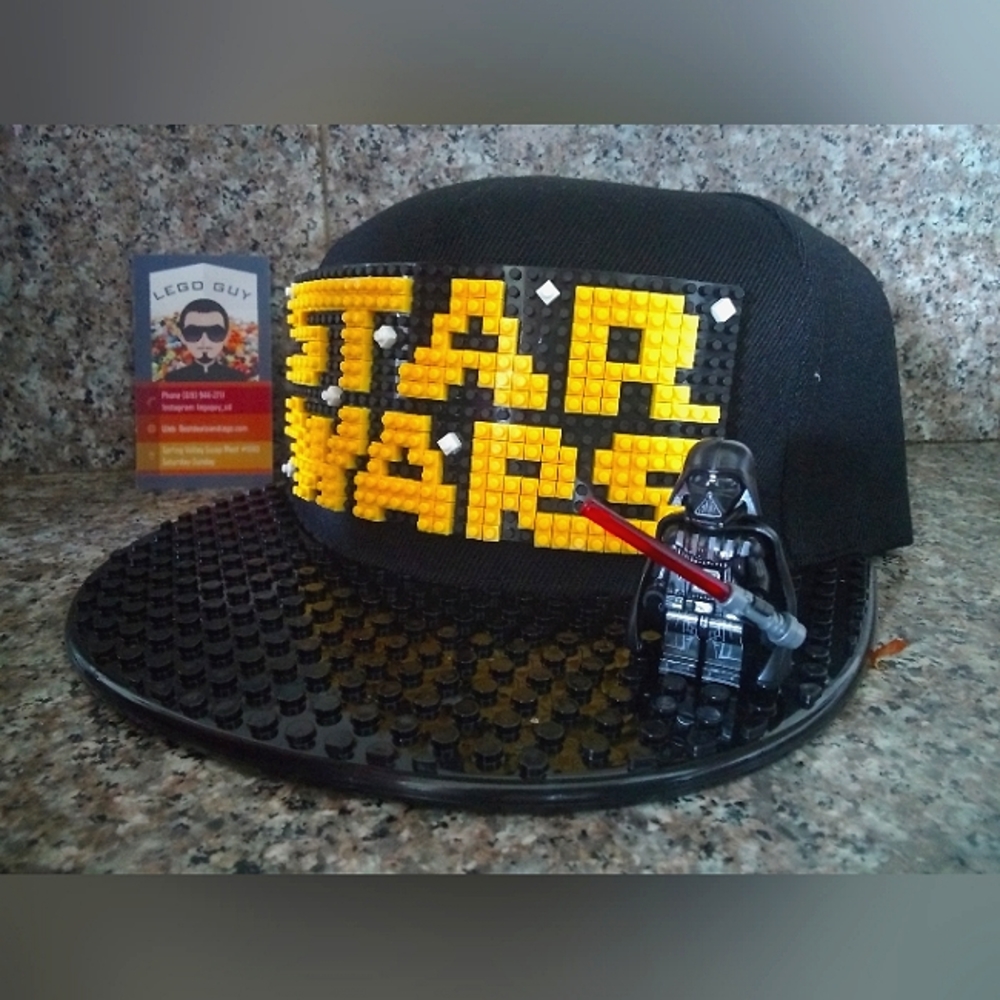 Star Wars With Darth Vader Custom Lego Hat (Black) - image 1